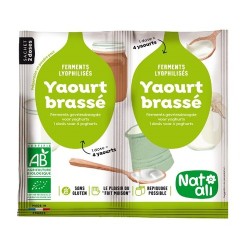 Ferment pour yaourt brassé 2x 6gr nat ali