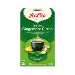 Infusion the vert gingembre citron x17 yogi tea