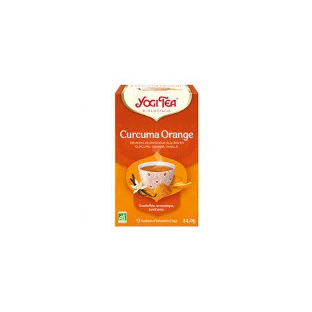 Infusion curcuma orange vanille x17 yogi tea