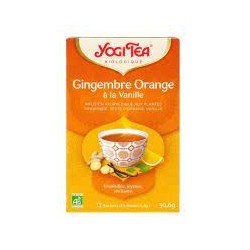 Infusion gingembre orange vanille x17 yogi tea