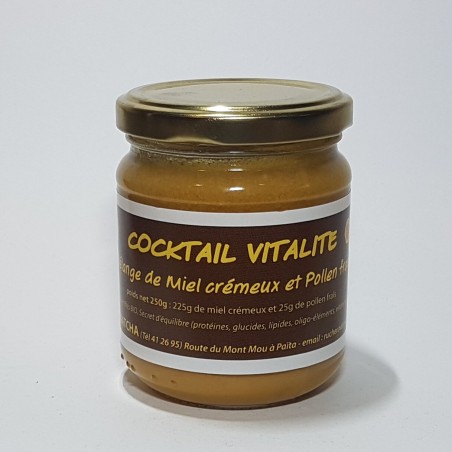 Natcha coctail vitalite miel cremeux et pollen 250